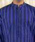 Boys Blue Printed Cambric Suit